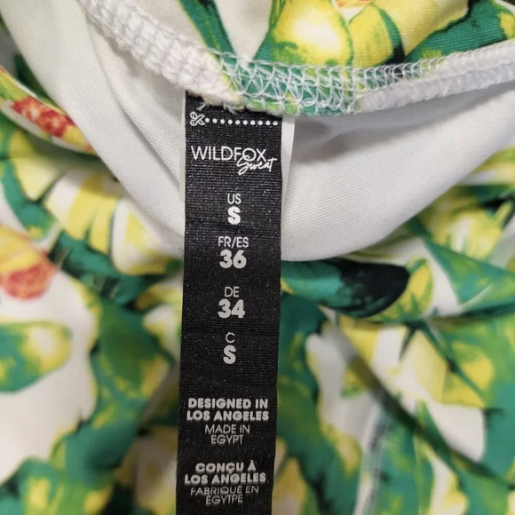 Wildfox Women's Palms and Pineapple Sweat Tropical Leggings Size Small - Picture 8 of 12